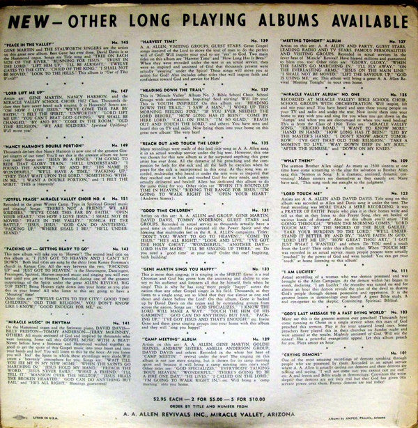 A. A. Allen : What Then (LP, Album)