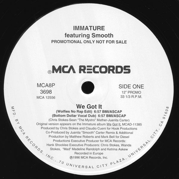 Immature : We Got It (12", Promo)
