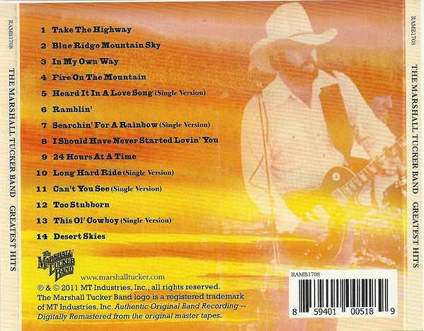 The Marshall Tucker Band : Greatest Hits (CD, Comp)