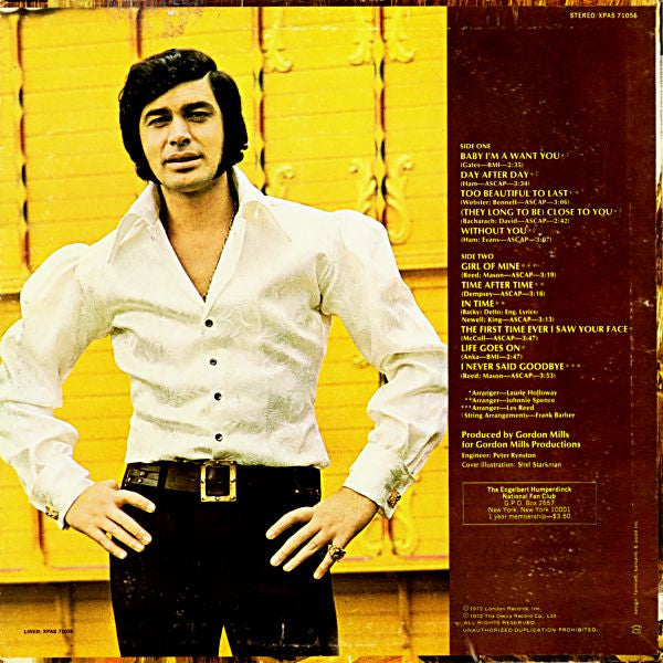 Engelbert Humperdinck : In Time (LP, Album)