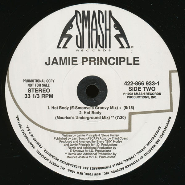 Jamie Principle : Hot Body (12", Promo)
