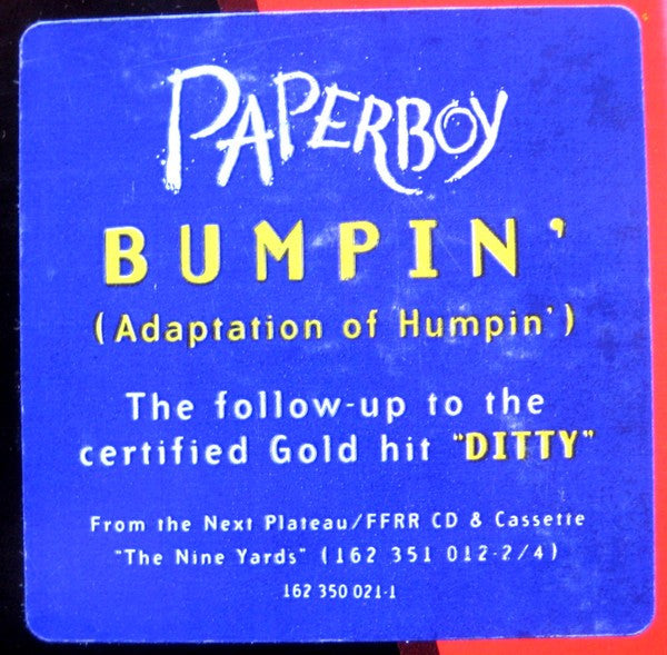 Paperboy : Bumpin' (Adaptation Of Humpin') (12", Promo)