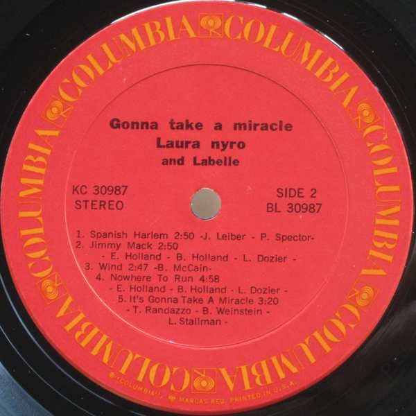 Laura Nyro And Labelle : Gonna Take A Miracle (LP, Album)