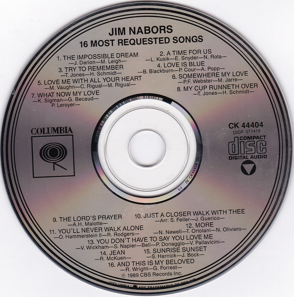 Jim Nabors : 16 Most Requested Songs (CD, Comp)