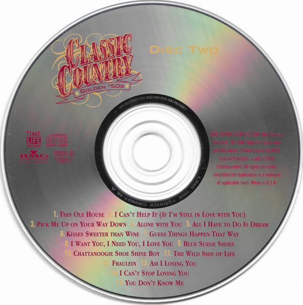 Various : Classic Country Golden '50s (2xCD, Comp)