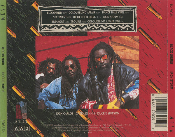 Black Uhuru : Iron Storm (CD, Album)