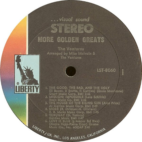 The Ventures : More Golden Greats (LP, Comp, Gat)