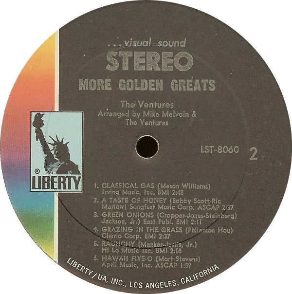 The Ventures : More Golden Greats (LP, Comp, Gat)