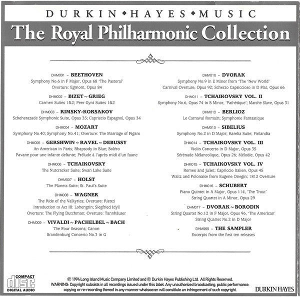 The Royal Philharmonic Orchestra : The Sampler (CD, Smplr)