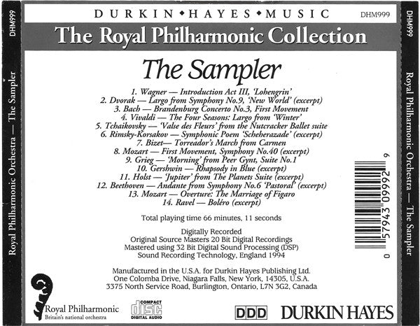 The Royal Philharmonic Orchestra : The Sampler (CD, Smplr)