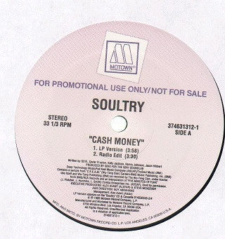 Soultry : Cash Money (12", Promo)