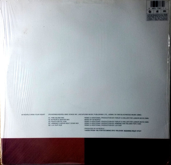 M People : Open Your Heart (12")