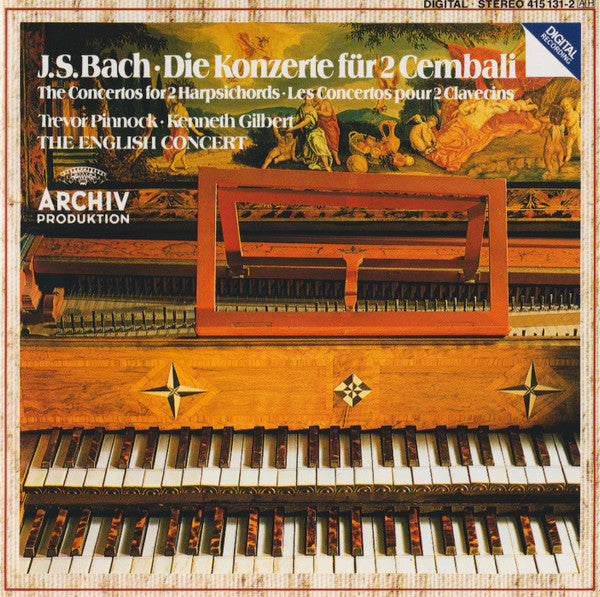 Johann Sebastian Bach - Trevor Pinnock, Kenneth Gilbert, The English Concert : Die Konzerte Für 2 Cembali = The Concertos For 2 Harpsichords = Les Concertos Pour 2 Claviers (CD)