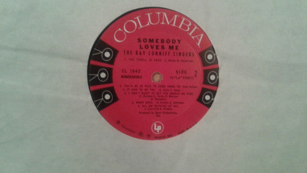 Ray Conniff And The Singers : Somebody Loves Me (LP, Album, Mono)