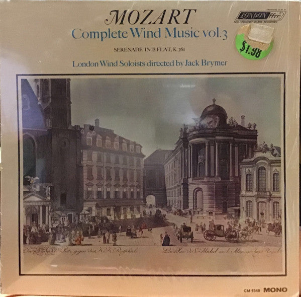 Wolfgang Amadeus Mozart, London Wind Soloists Directed By Jack Brymer : Complete Wind Music Vol.3 (LP, Album, Mono)
