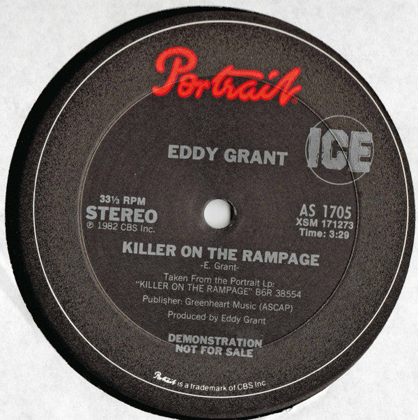 Eddy Grant : I Don't Wanna Dance (12", Promo)