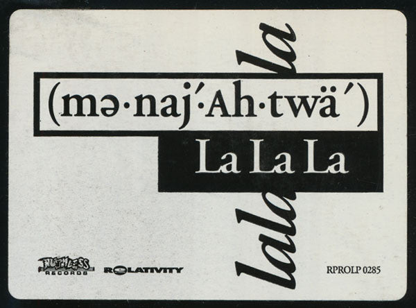 Menajahtwa : La La La (12", Promo)