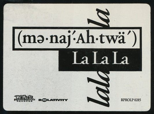 Menajahtwa : La La La (12", Promo)