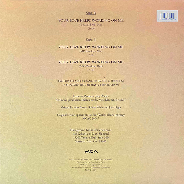 Jody Watley : Your Love Keeps Working On Me (12", Single)