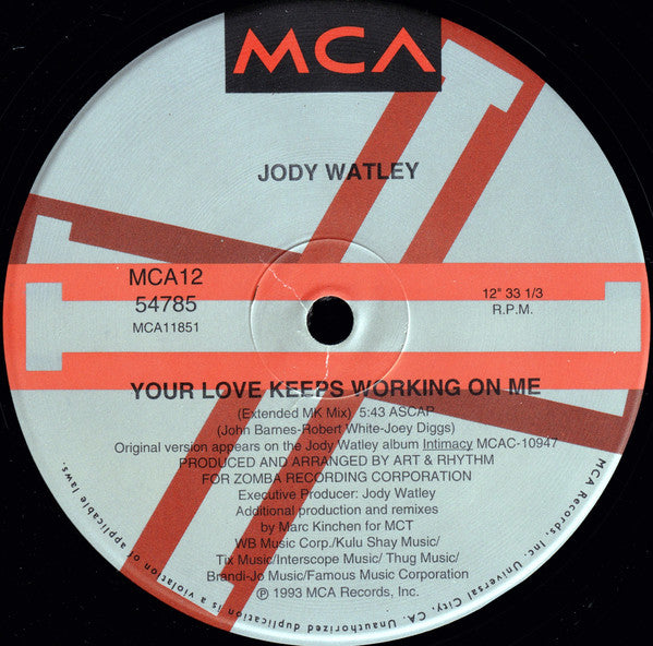 Jody Watley : Your Love Keeps Working On Me (12", Single)