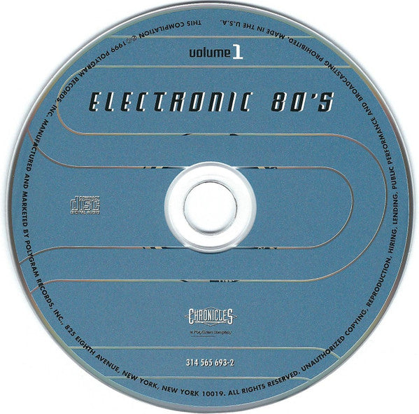 Various : Electronic 80's, Volume 1 (CD, Comp)