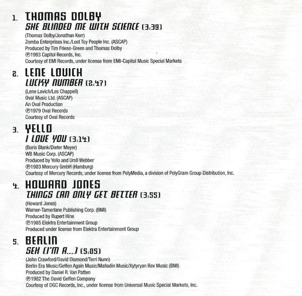 Various : Electronic 80's, Volume 1 (CD, Comp)