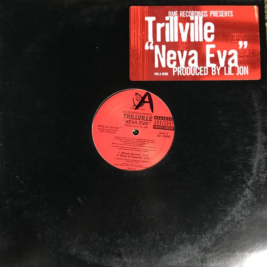 Trillville : Neva Eva (12", Promo, Red)