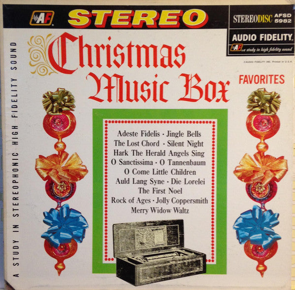 Various : Christmas Music Box Favorites (LP, RE, Scr)