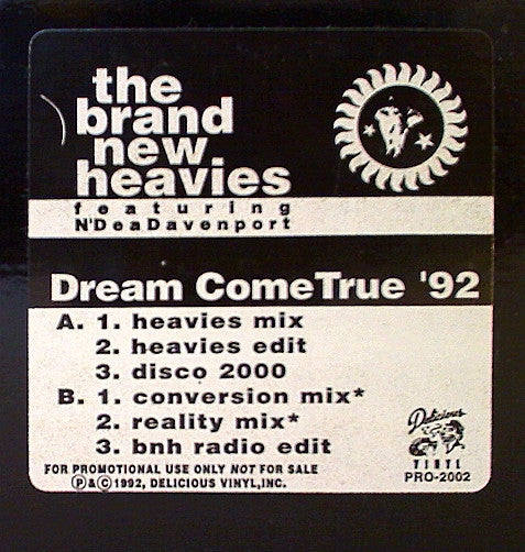 The Brand New Heavies : Dream Come True '92 (12", Promo)