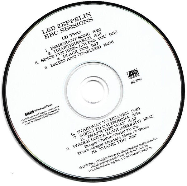 Led Zeppelin : BBC Sessions (2xCD, Album, RP)