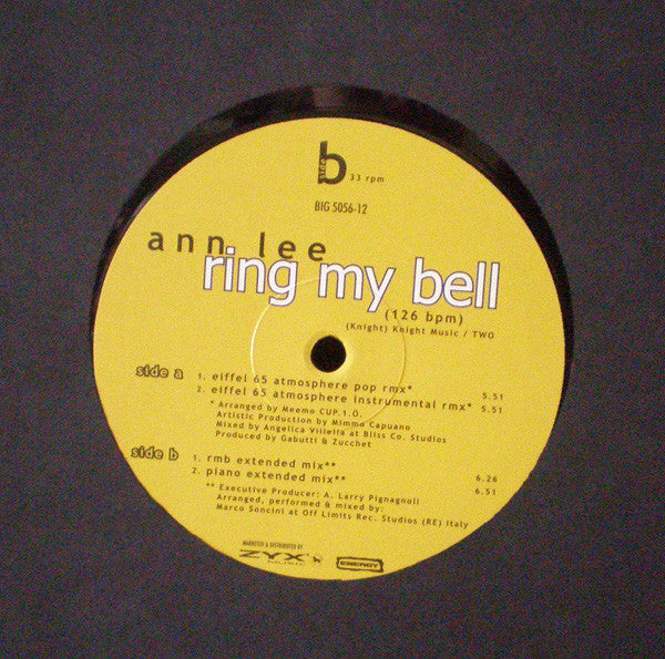 Ann Lee : Ring My Bell (12")