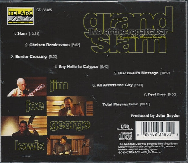 Jim Hall, Joe Lovano, George Mraz, Lewis Nash : Grand Slam (CD, Album)