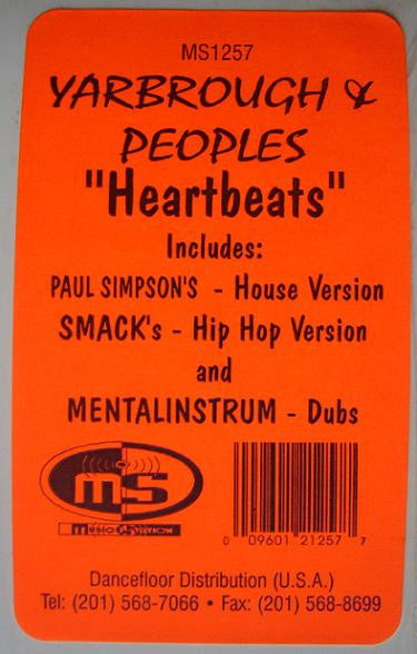 Yarbrough & Peoples : Heartbeats (12")