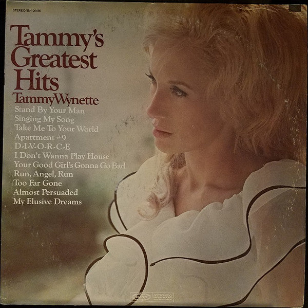 Tammy Wynette : Tammy's Greatest Hits (LP, Comp, Yel)