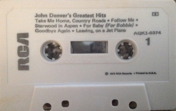 John Denver : John Denver's Greatest Hits (Cass, Comp, RE, Cov)