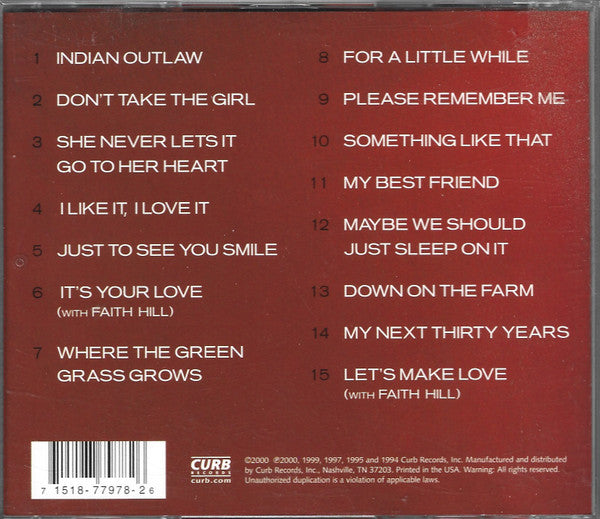 Tim McGraw : Greatest Hits (CD, Comp, RP)