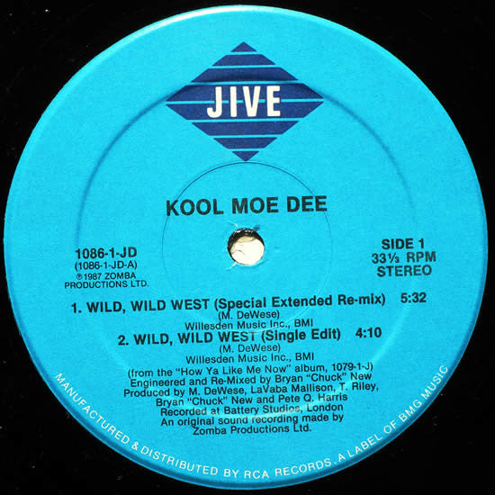 Kool Moe Dee : Wild, Wild West (12")
