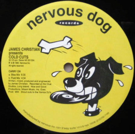 James Christian Presents Cold Cuts : Carry On / The Big Bang (12")