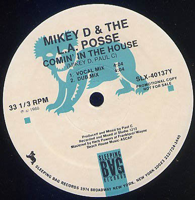 Mikey D & The LA Posse : Out Of Control (12", Promo)