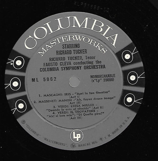 Richard Tucker (2) : Starring Richard Tucker (LP, Album)