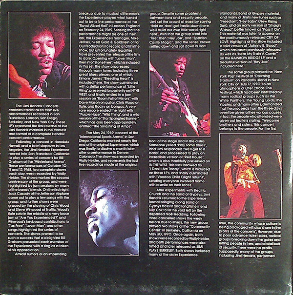 Jimi Hendrix : The Jimi Hendrix Concerts (2xLP, Gat)