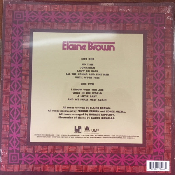 Elaine Brown : Elaine Brown (LP, Album, RE)
