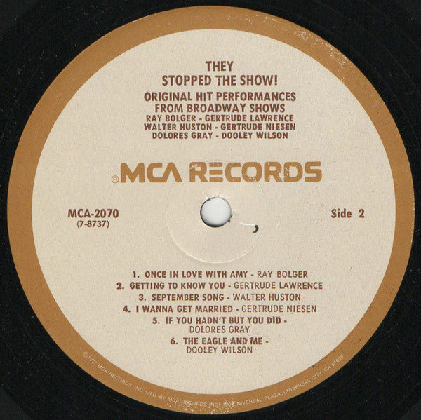 Various : They Stopped The Show! (LP, Album, RE)