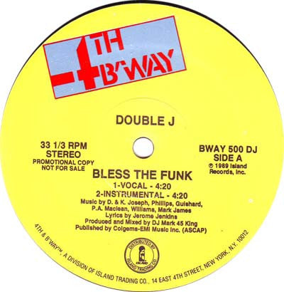 Double J (2) : Bless The Funk (12", Promo)