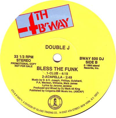 Double J (2) : Bless The Funk (12", Promo)