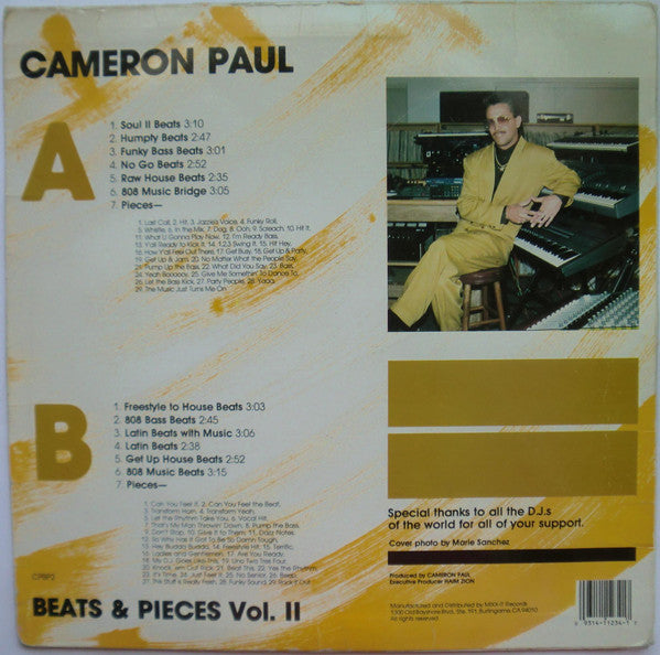 Cameron Paul : Beats & Pieces Vol. 2 (The Ultimate DJ Weapon) (LP)