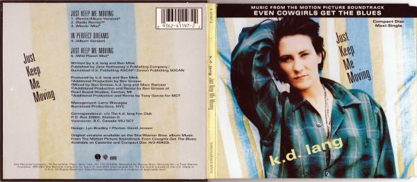 k.d. lang : Just Keep Me Moving (CD, Maxi, FLP)