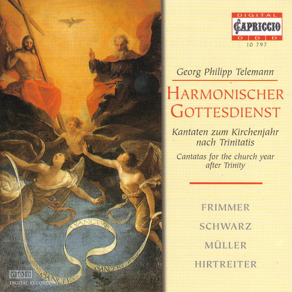 Georg Philipp Telemann / Monika Frimmer, Gotthold Schwarz, Rufus Müller, Bernhard Hirtreiter : Harmonischer Gottesdienst: Cantatas For The Church Year After Trinity (CD, Album)