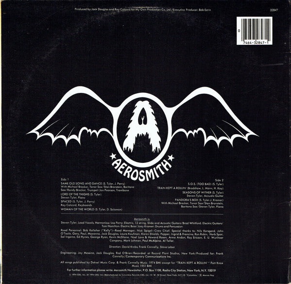 Aerosmith : Get Your Wings (LP, Album, RE, Pit)
