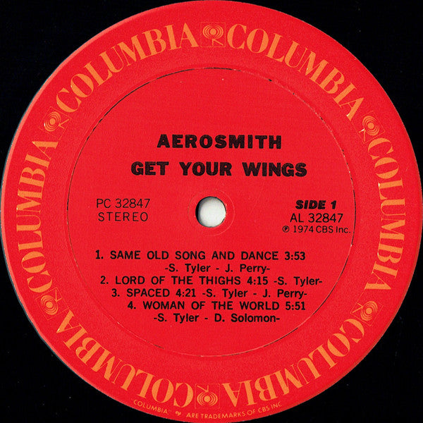 Aerosmith : Get Your Wings (LP, Album, RE, Pit)